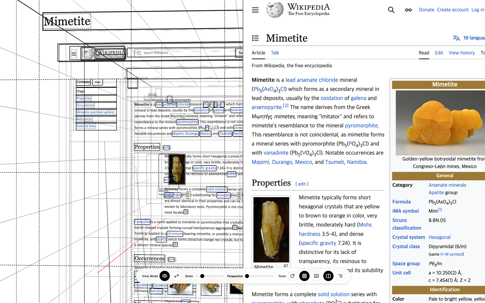 Another Vanish Pointer view on Wikipedia.